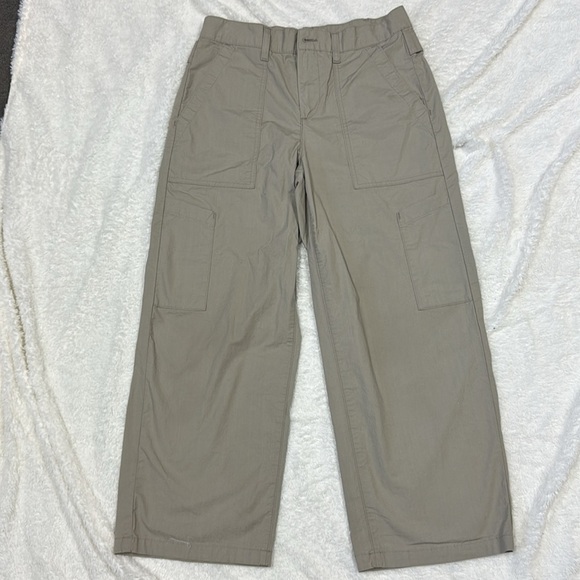 Agolde Tan Cropped Ankle wide leg pants - Picture 5 of 16